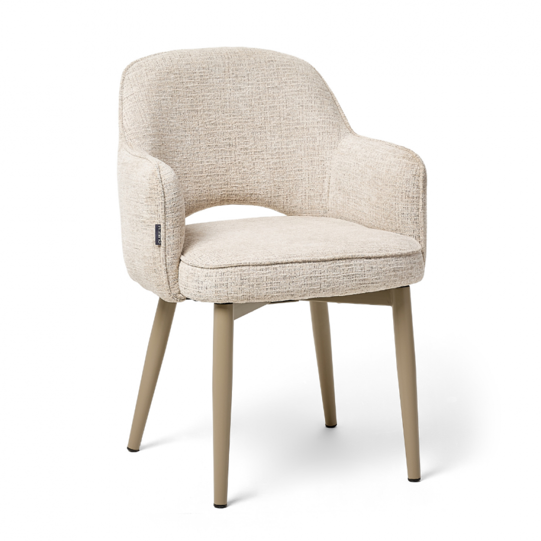 DL MICKEY LINEN Beige design Upholstered indoor chair